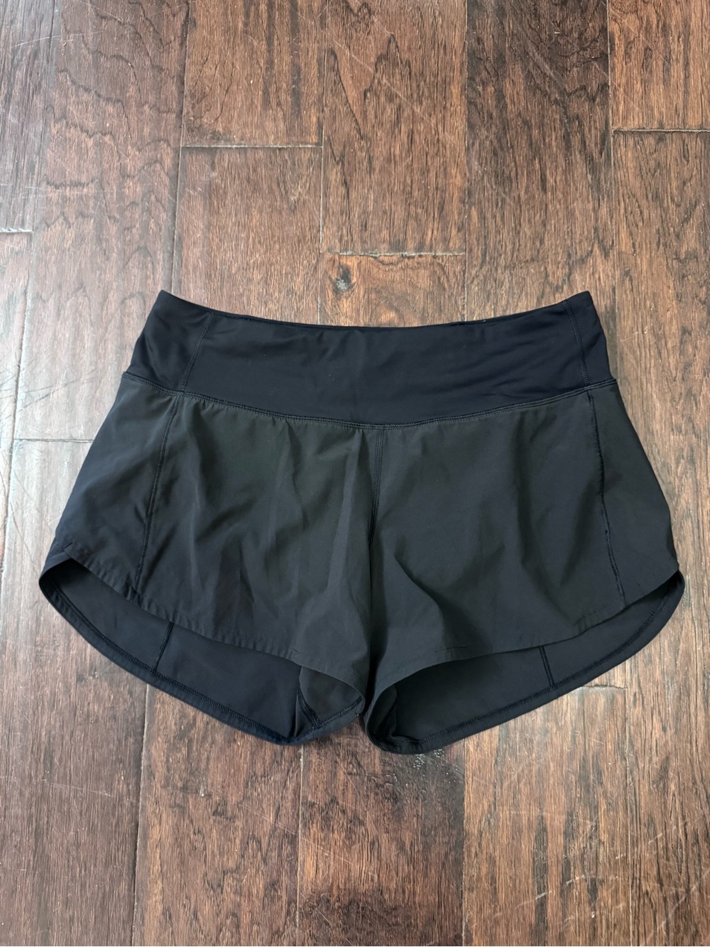 lululemon athletica Black Running Shorts with Wide Waistband